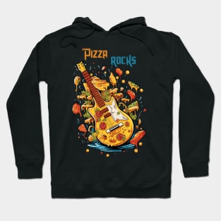 Pizza Guitar - Pizza Rocks Hoodie